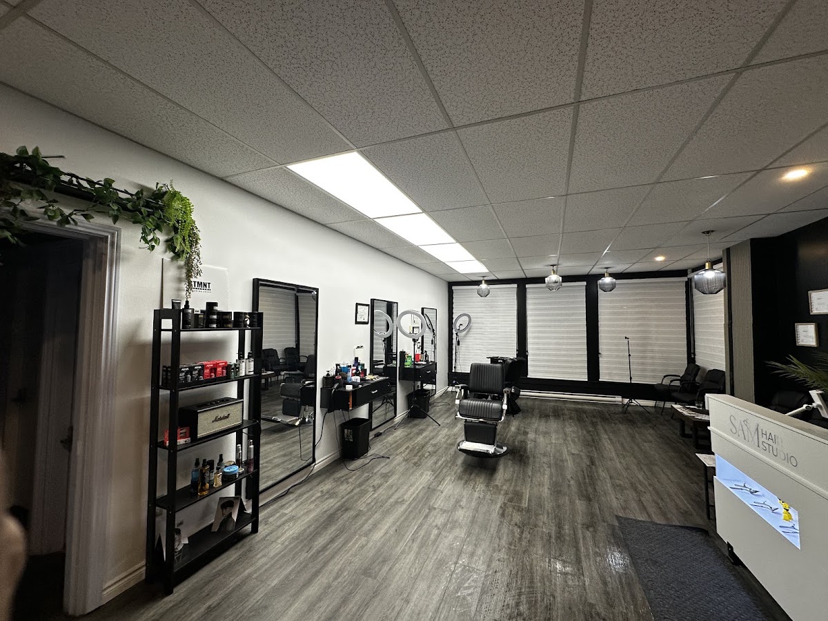 Studio floor and reception desk